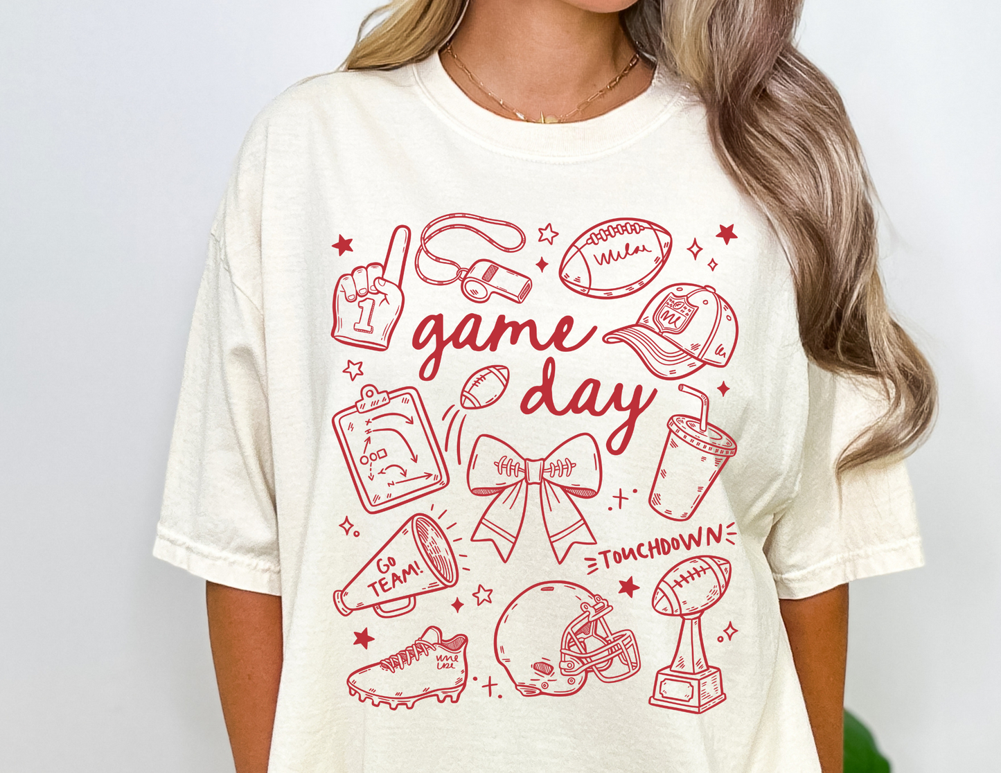 Gameday Football Doodles - Adult Sizes
