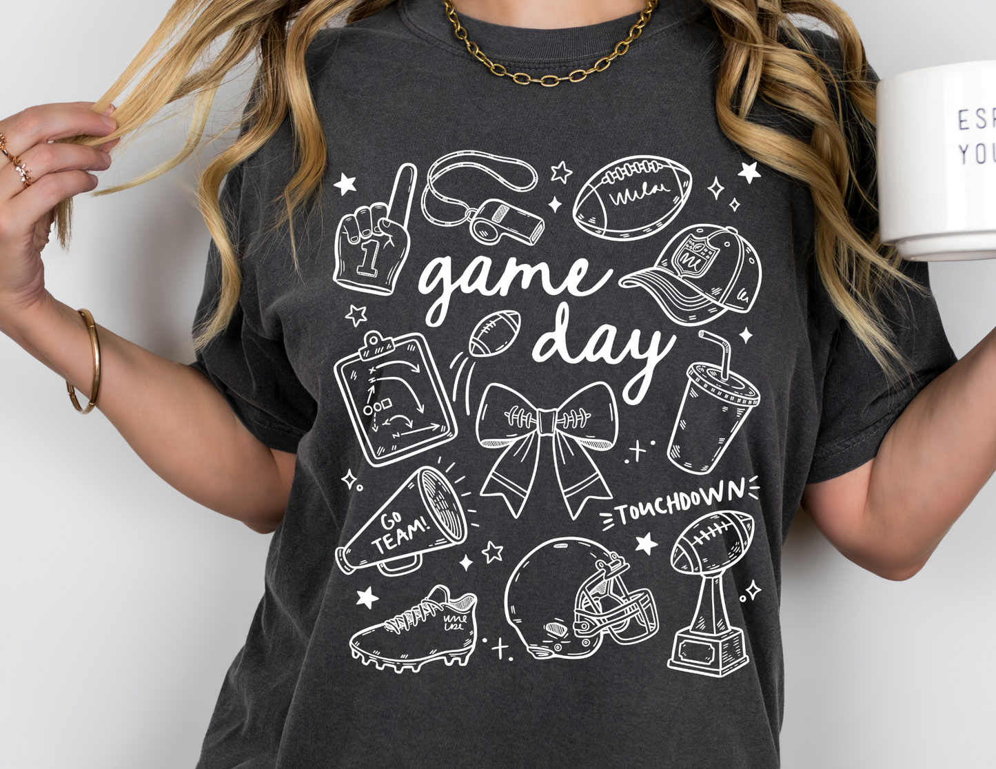 Gameday Football Doodles - Adult Sizes
