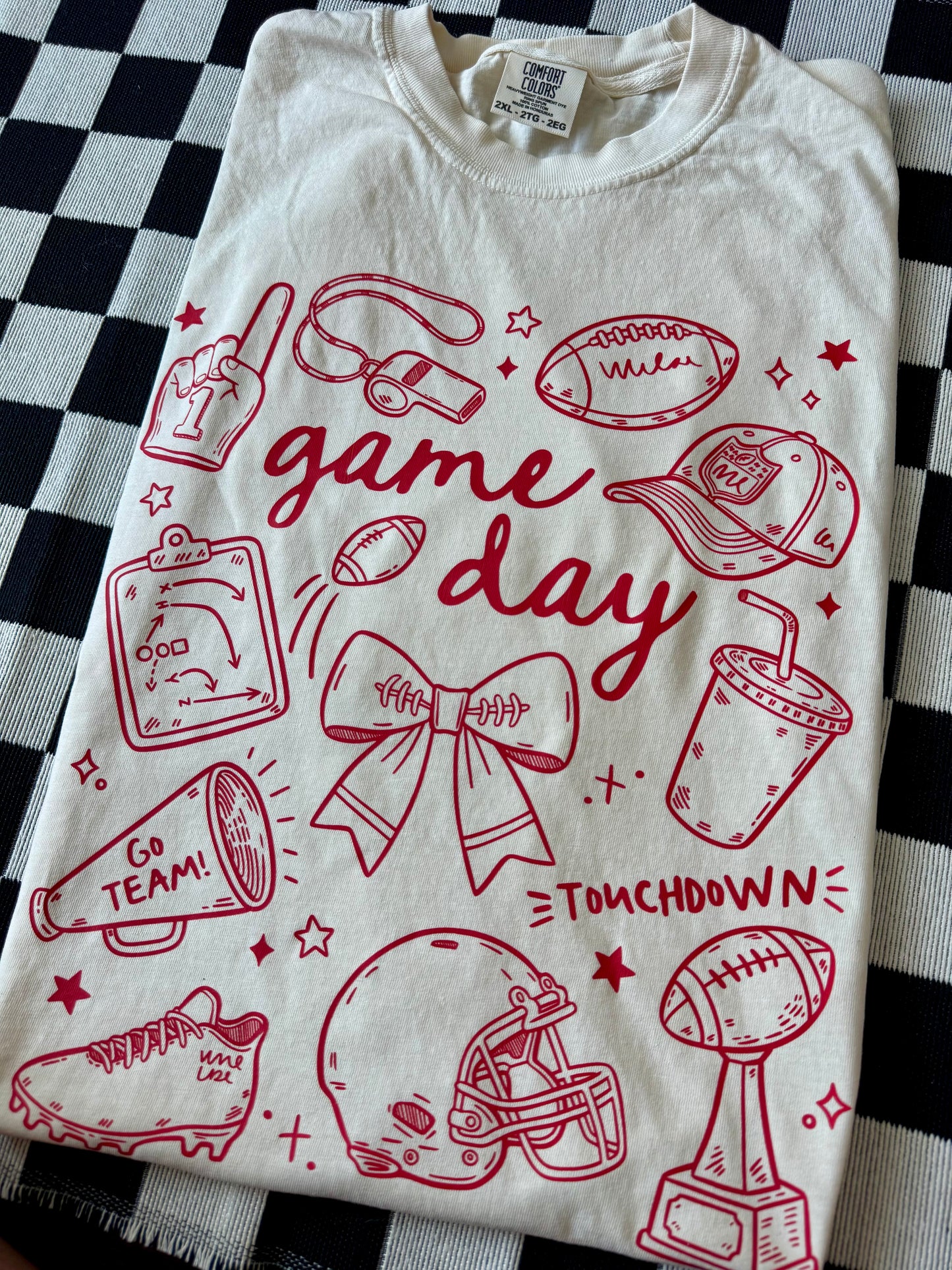 Gameday Football Doodles - Adult Sizes