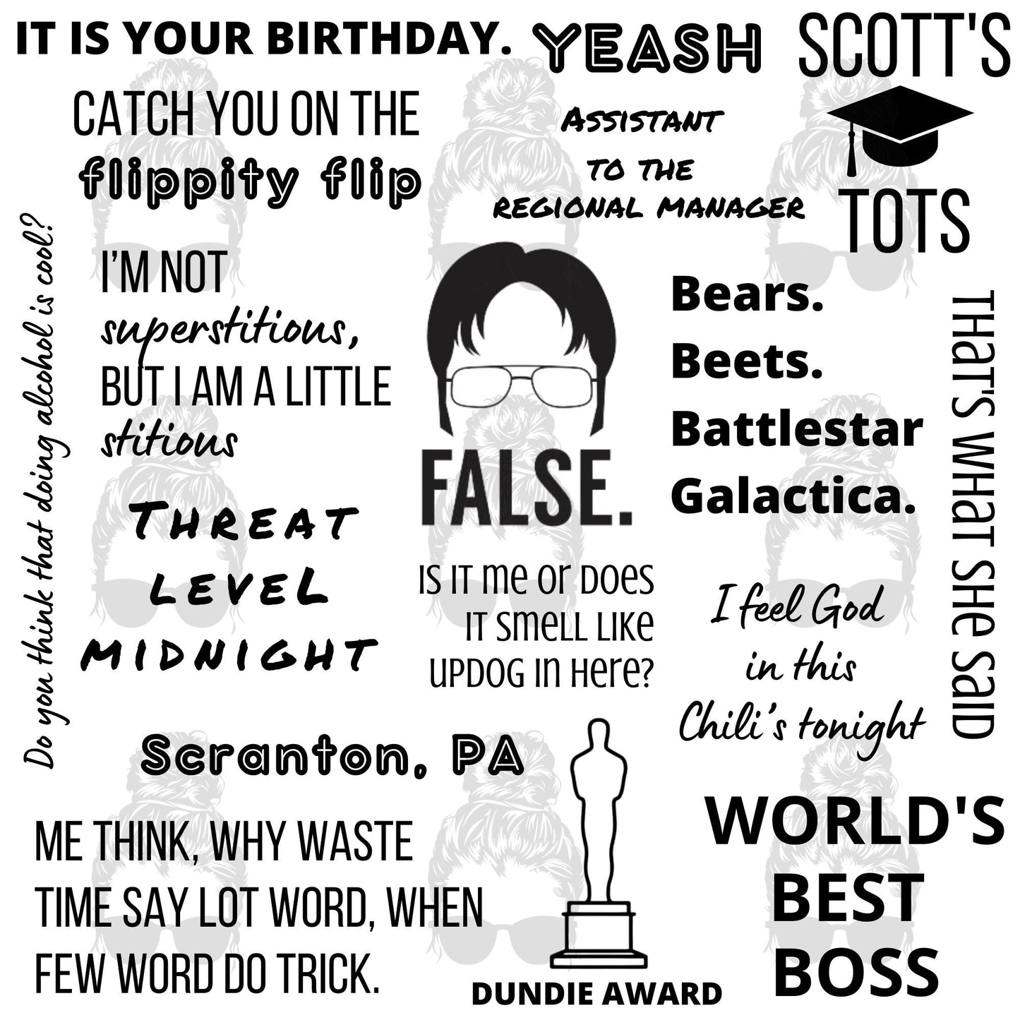 The Office Inspired Quote Tee